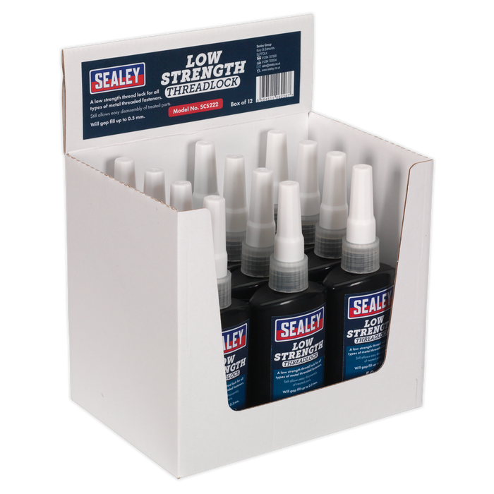 Low Strength Thread Lock 50ml - Pack of 12 | SCS222