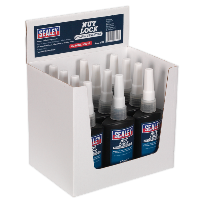 Medium Strength Nut Lock 50ml - Pack of 12 | SCS243