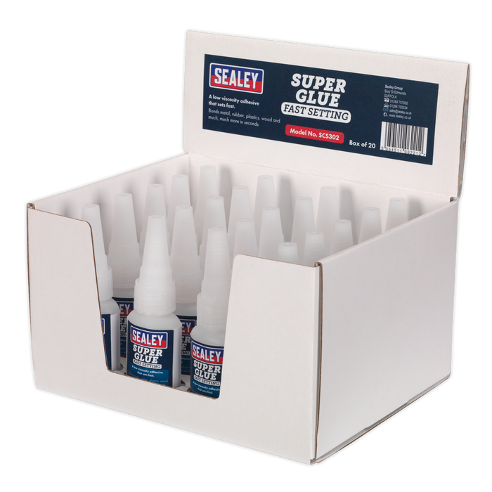Fast Setting Super Glue 20g - Pack of 20 | SCS302