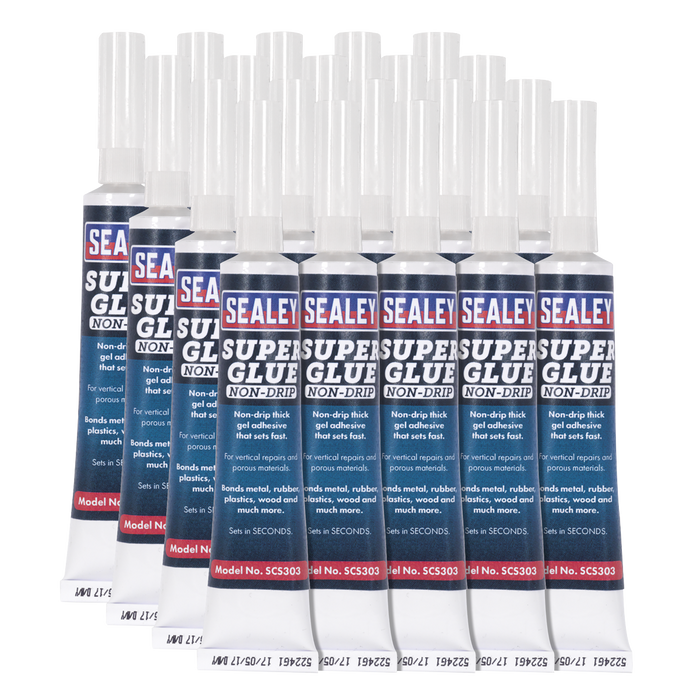 Non-Drip Gel Super Glue 20g - Pack of 20 | SCS303