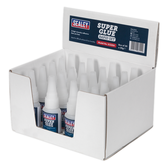Rapid Set Super Glue 20g - Pack of 20 | SCS304