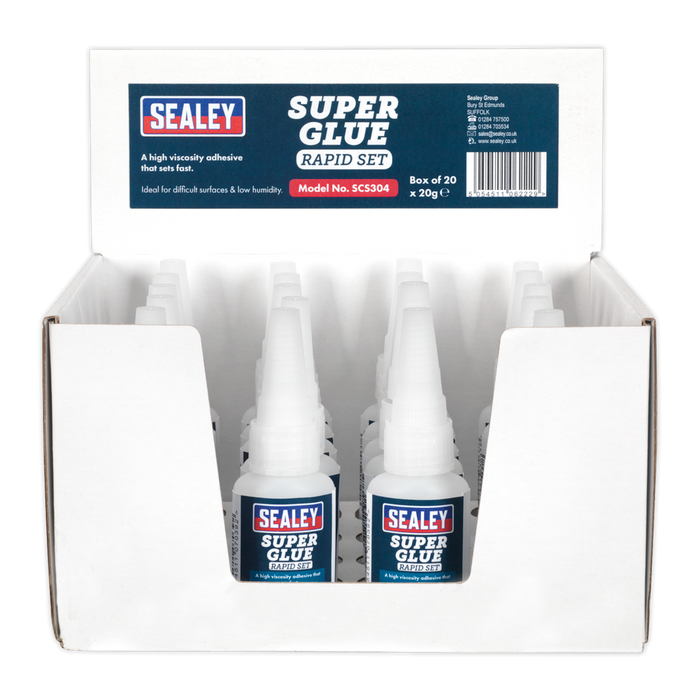 Rapid Set Super Glue 20g - Pack of 20 | SCS304
