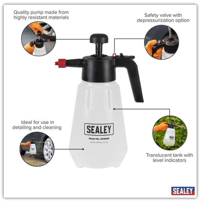 Snow Foaming/Detailing/Maintenance Pressure Sprayer 2L | SCSG09