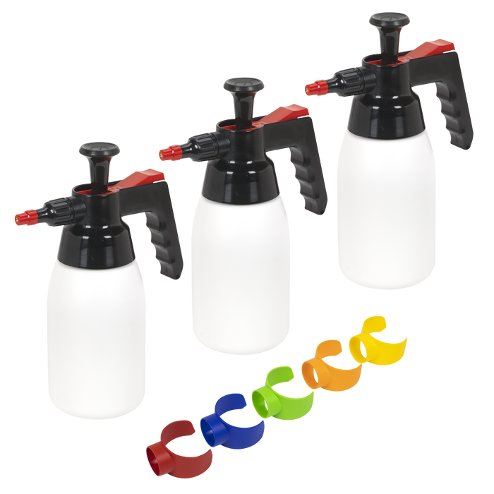 Premium Pressure Solvent Sprayers & Colour-Coded Caps Combo 1L | SCSGCOMBO