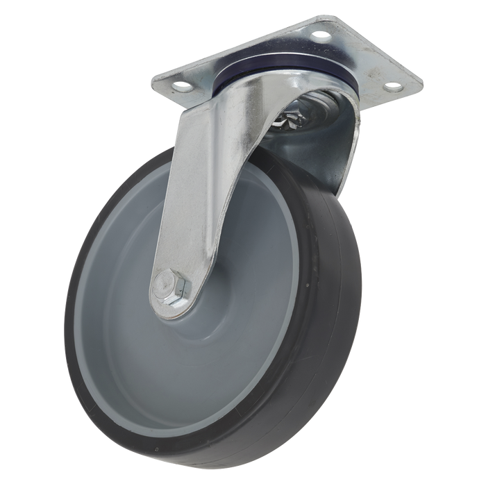 100mm Castor Wheel with Swivel Plate | SCW2100SPEM