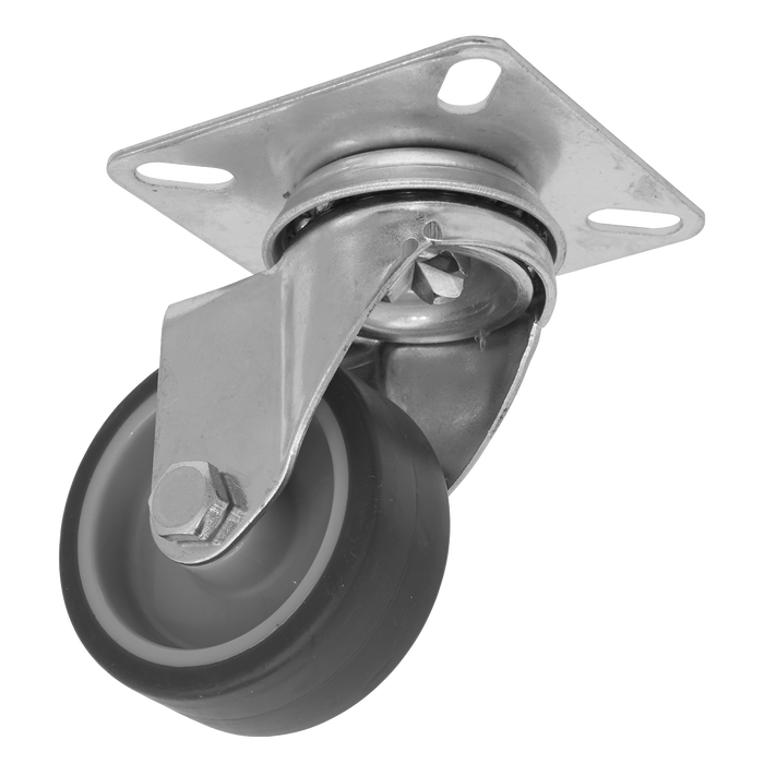 50mm Castor Wheel with Swivel Plate | SCW250SPEM