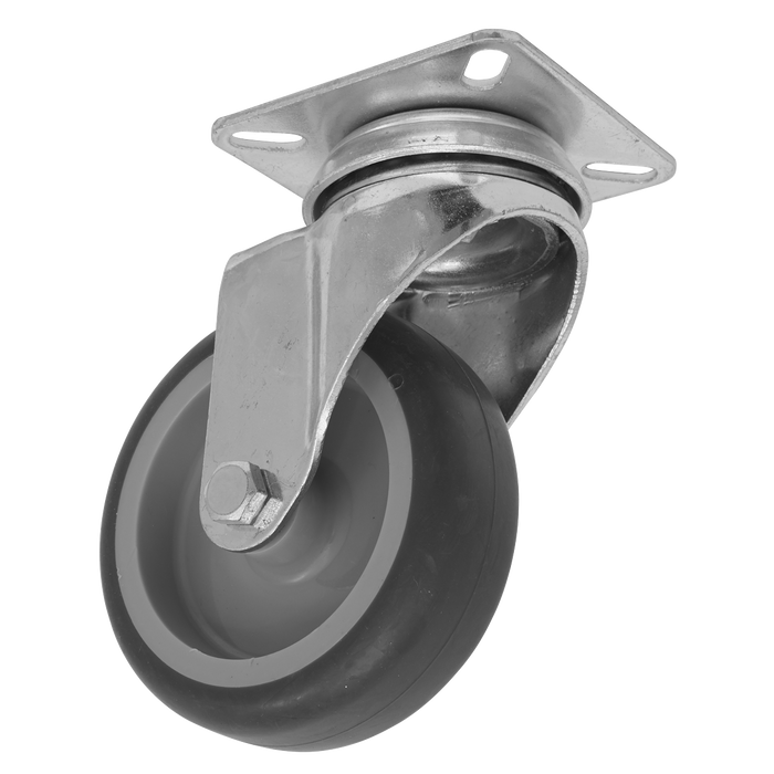 75mm Castor Wheel with Swivel Plate | SCW275SPEM