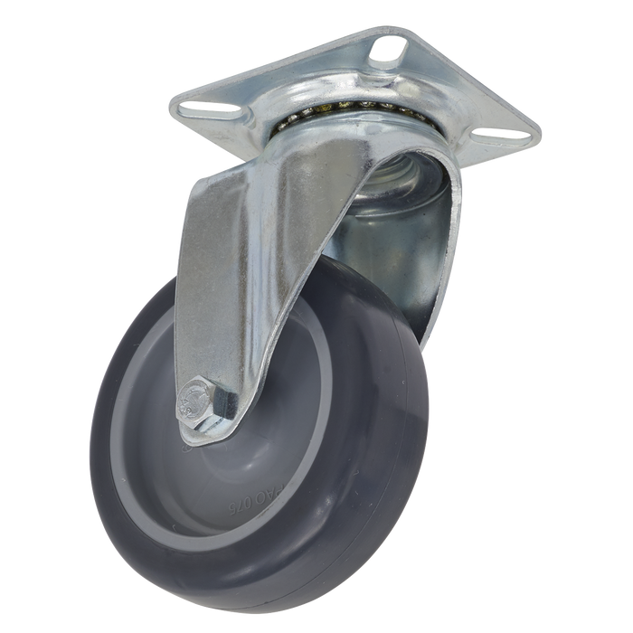 75mm Castor Wheel with Swivel Plate | SCW275SP