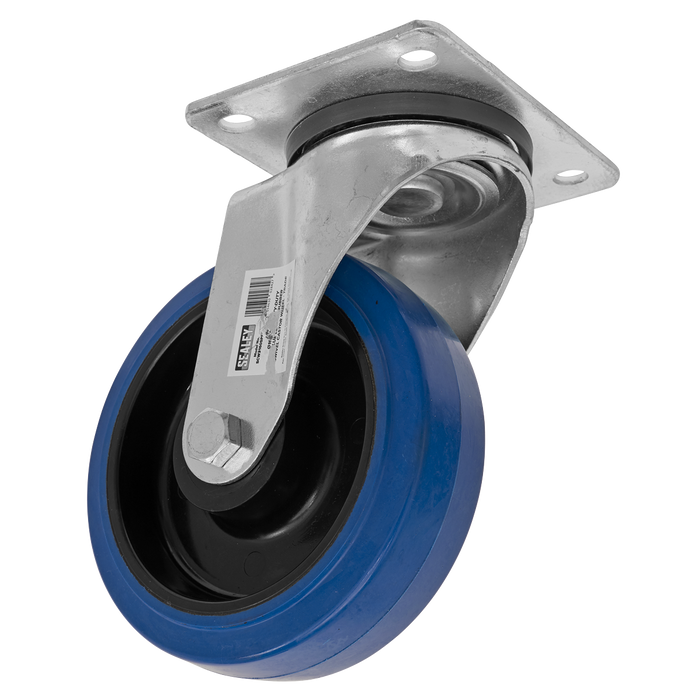 160mm Castor Wheel with Swivel Plate | SCW3160SPEM