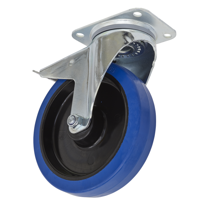 200mm Castor Wheel with Swivel Plate & Total Lock | SCW3200SPL
