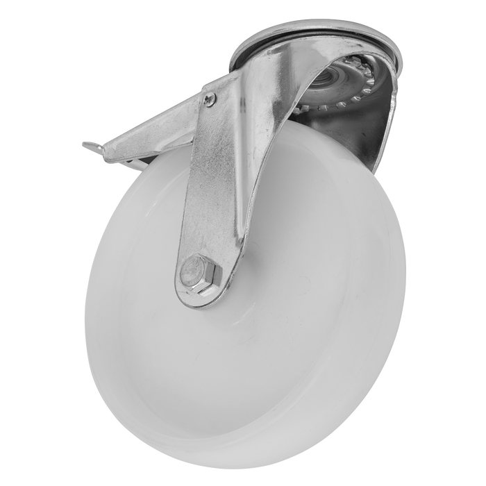 100mm Castor Wheel with Bolt Hole & Total Lock | SCW4100SBLEM