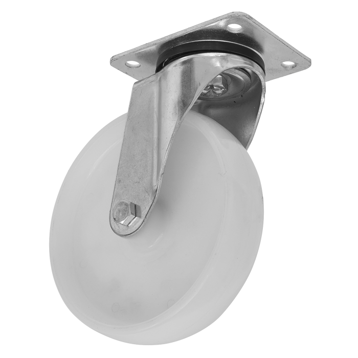 80mm Castor Wheel with Swivel Plate | SCW480SPEM