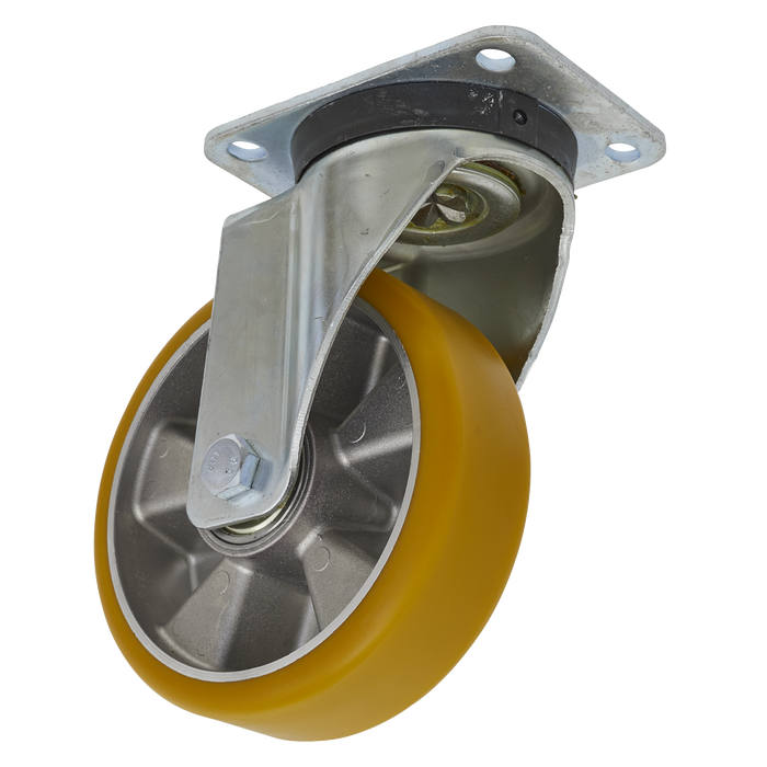 160mm Castor Wheel with Swivel Plate | SCW5160SP