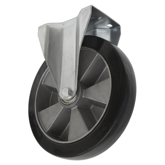 200mm Castor Wheel with Fixed Plate | SCW5200FPEM
