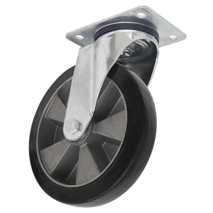 200mm Castor Wheel with Swivel Plate | SCW5200SPEM