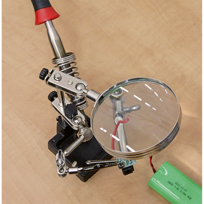 Mini Robot Soldering Stand with Magnifier & Iron Holder | SD150H