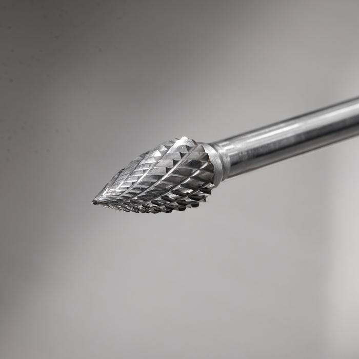 Tungsten Carbide Rotary Burr Extra-Long Arc Pointed Nose 10mm | SDB03XL