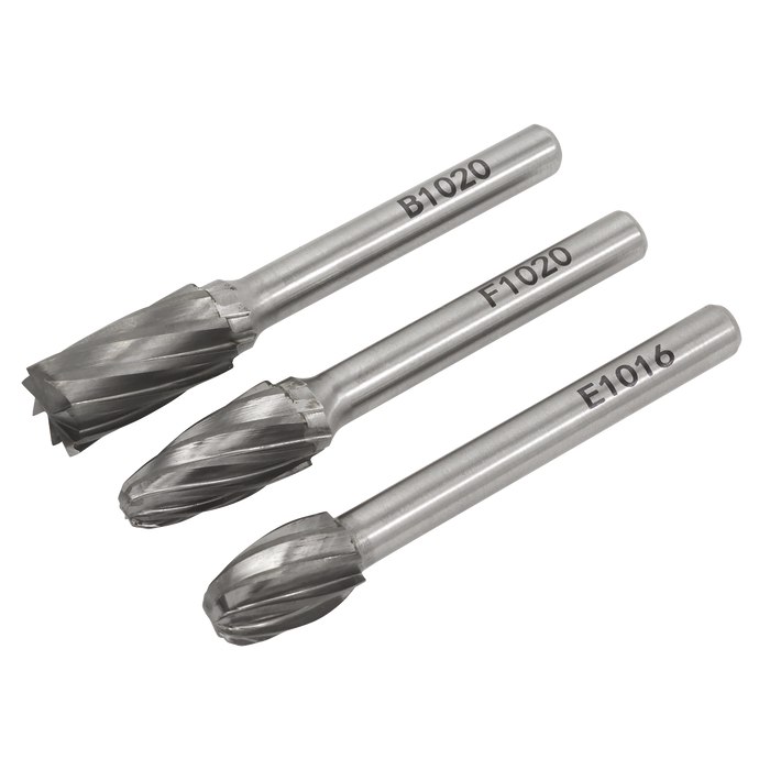 Tungsten Carbide Rotary Burr Set 3pc - Ripper/Coarse | SDBCK3