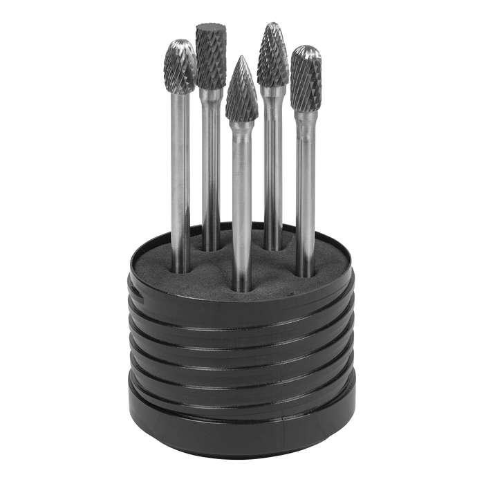 Tungsten Carbide Rotary Burr Set Extra-Long 5pc | SDBK5XL