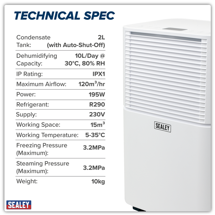 Dehumidifier with Laundry Mode 10L | SDH102