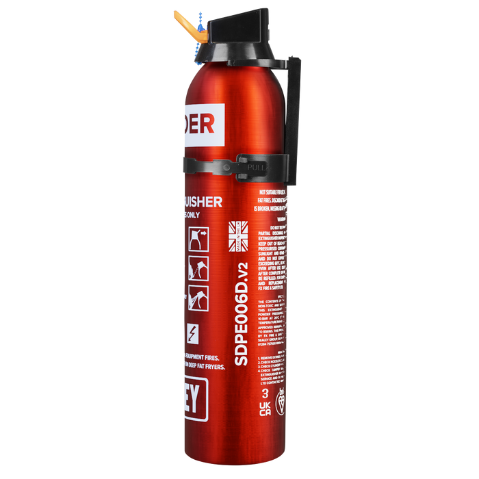Disposable Dry Powder Fire Extinguisher 0.6kg | SDPE006D
