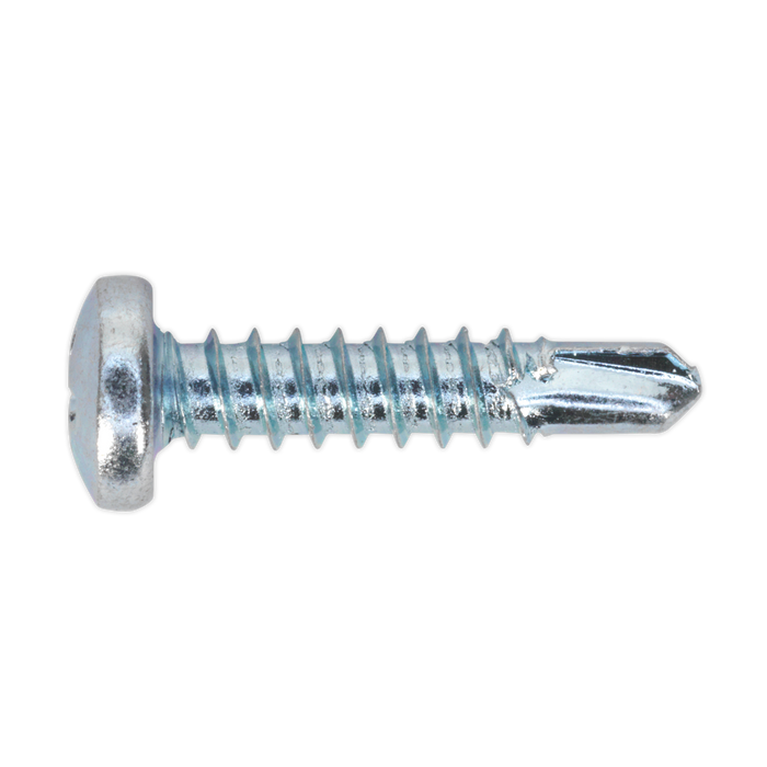 Zinc Plated Self-Drilling Pan Head Phillips Screw 4.2 x 19mm - Pack of 100 | SDPH4219