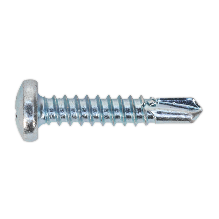 Zinc Plated Self-Drilling Pan Head Phillips Screw 4.8 x 25mm - Pack of 100 | SDPH4825