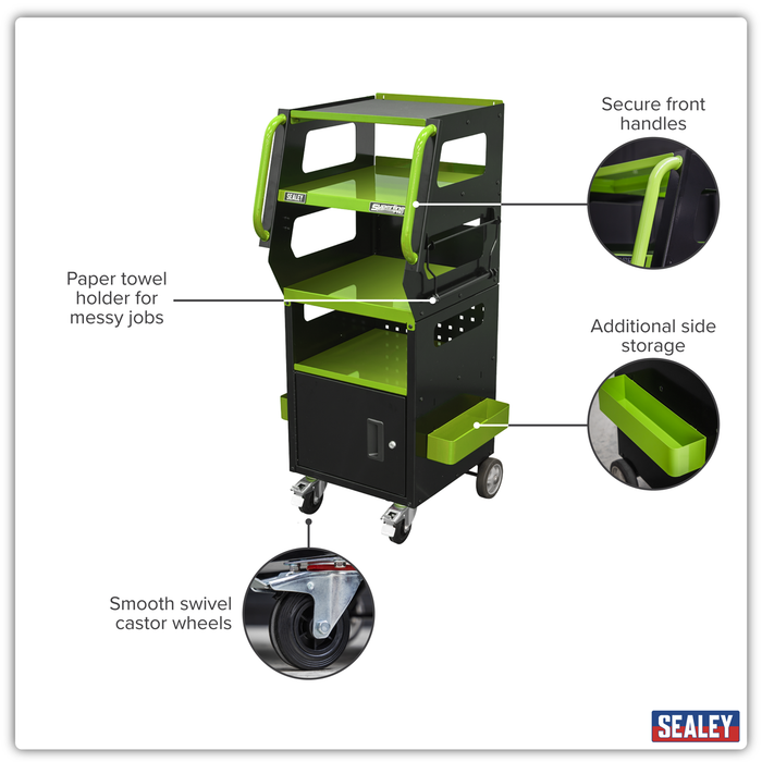 Diagnostic Tablet & Trolley - Green | SDS1G