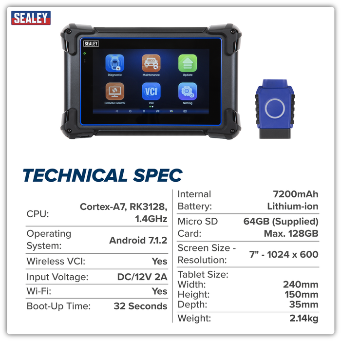 Diagnostic Tablet & Trolley - Green | SDS1G