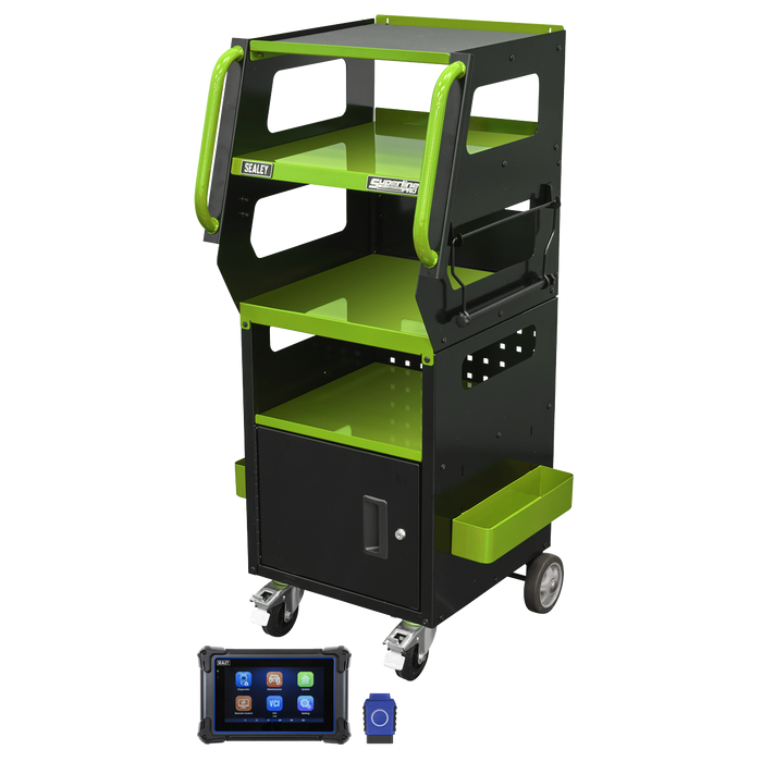 Diagnostic Tablet & Trolley - Green | SDS1G