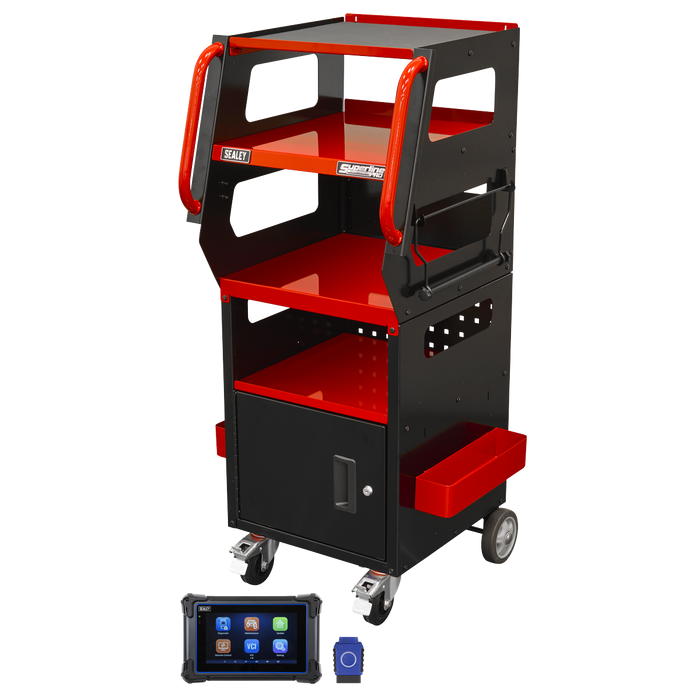 Diagnostic Tablet & Trolley - Red | SDS1R