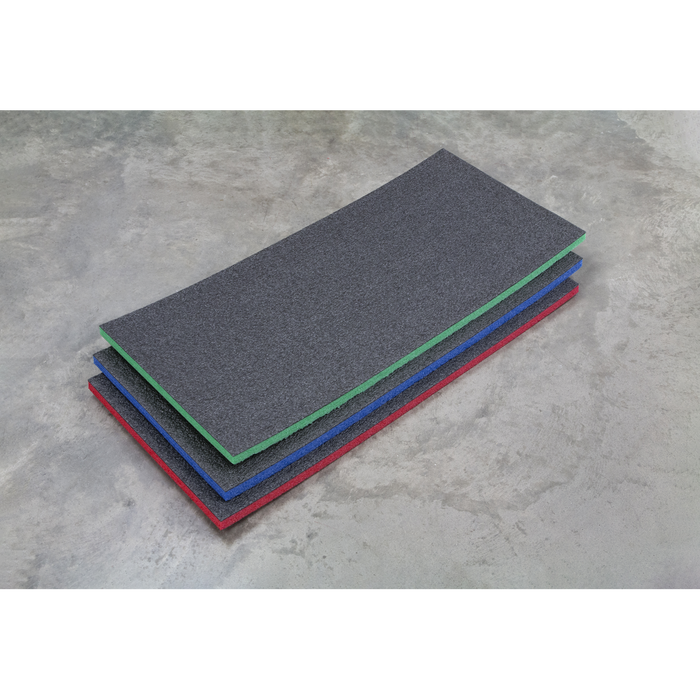 Easy Peel Shadow Foam® 1200 x 550 x 30mm - Blue/Black | SF30B