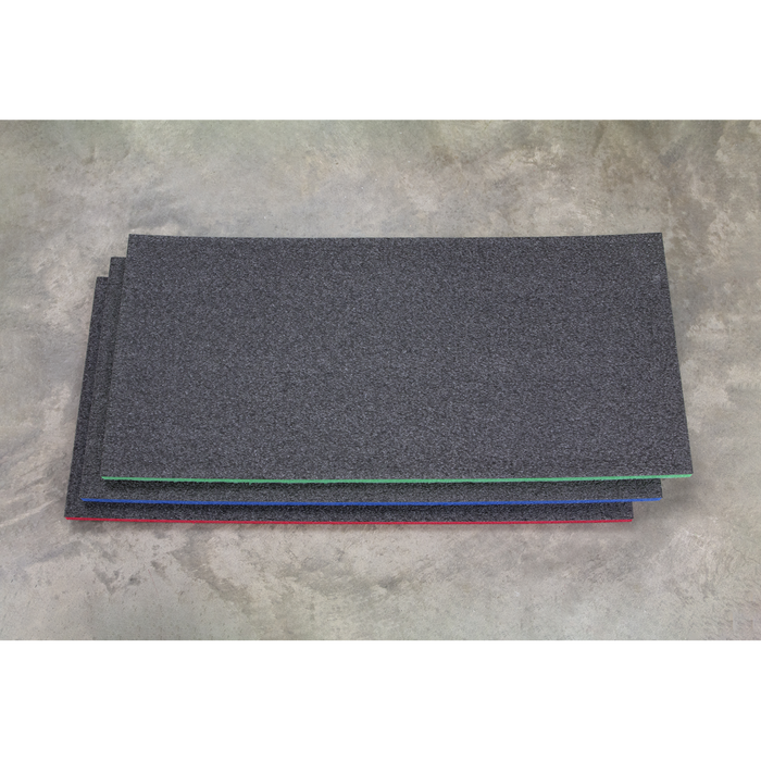 Easy Peel Shadow Foam® 1200 x 550 x 30mm - Red/Black | SF30R