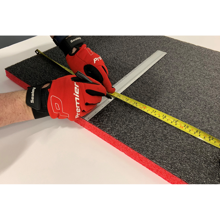 Easy Peel Shadow Foam® 1200 x 550 x 30mm - Red/Black | SF30R