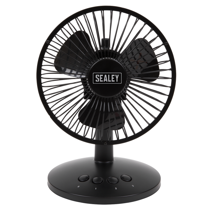 6" Oscillating USB Desk Fan 3-Speed | SFF6USB