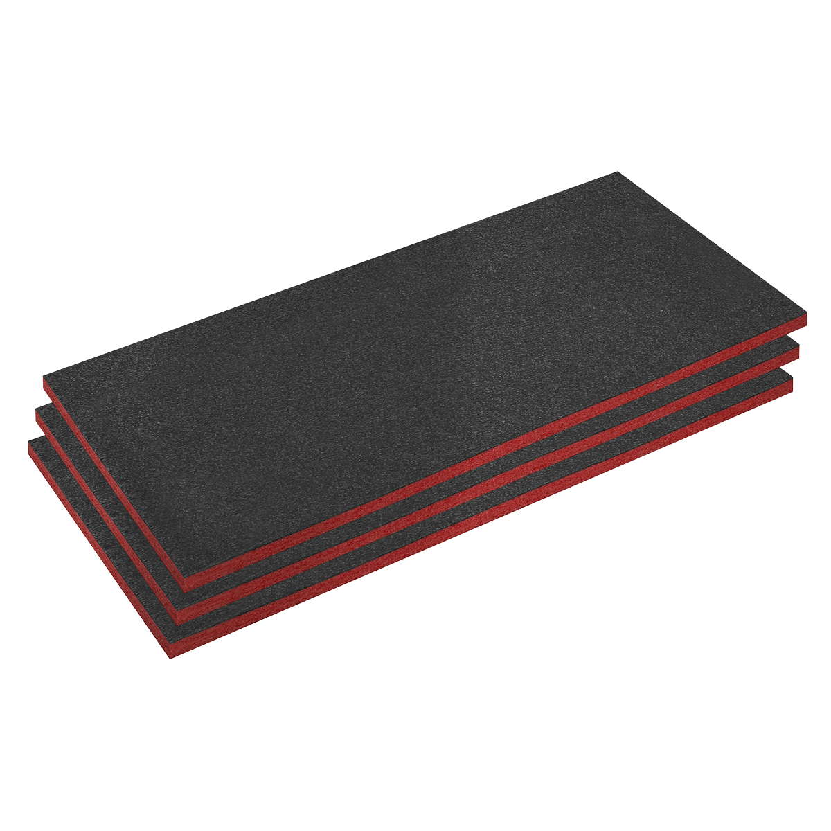 Rubber Shadow Easy Peel Shadow Foam® 1200 x 550 x 30mm, Red/Black - Pack of 3 | SFPK ...