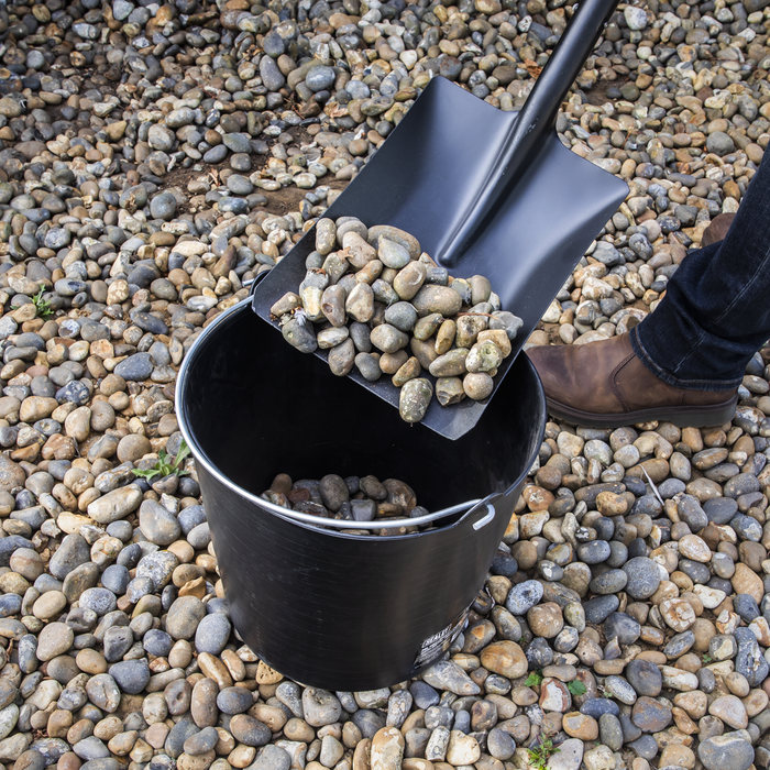 Heavy-Duty Flexi Tub 26L with Metal Handle - Black | SFT26H