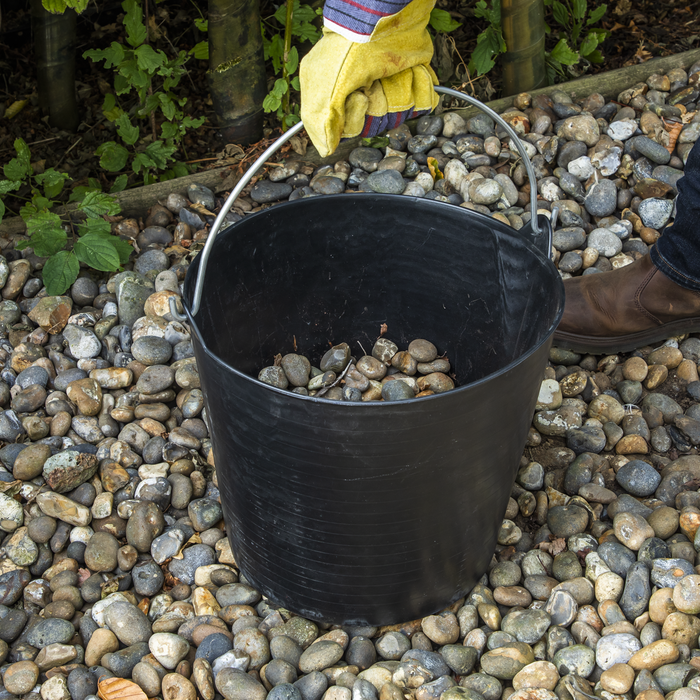 Heavy-Duty Flexi Tub 26L with Metal Handle - Black | SFT26H