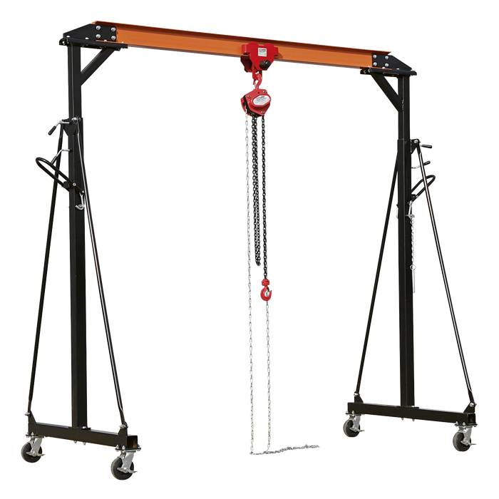 Portable Lifting Adjustable Gantry Frame 1 Tonne & Hoist Combo | SG1000KIT