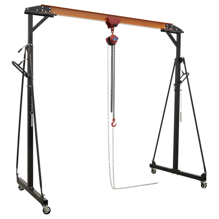 Portable Lifting Adjustable Gantry Frame 0.5 Tonne & Hoist Combo | SG500KIT