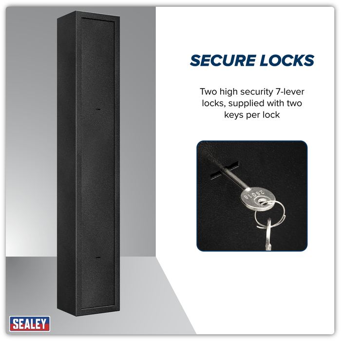 3 Gun Cabinet with Ammo Safe | SGS3AB