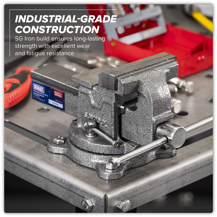 100mm SG Iron Vice with Swivel Base | SGV100L