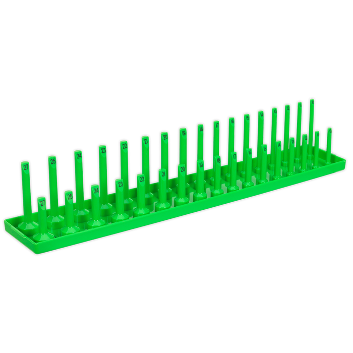 Premier Socket Holder 1/2"Sq Drive 10-27mm - Hi-Vis Green | SH1217HV