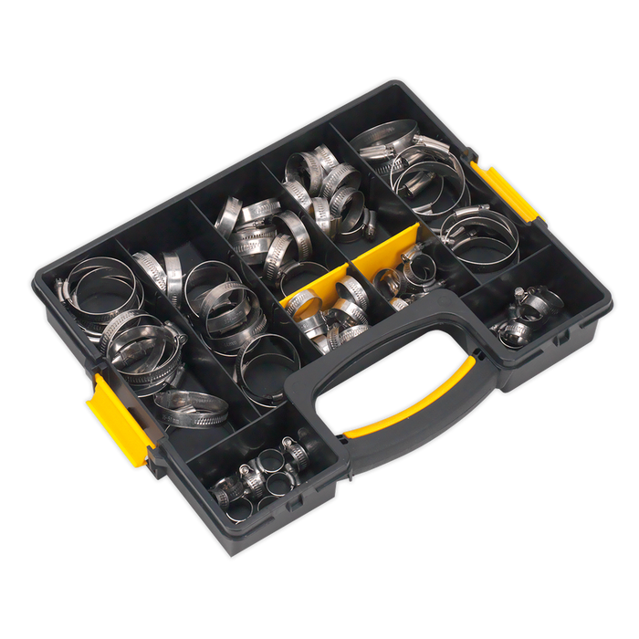 Stainless Steel Hose Clip Assortment 10-57mm 90pc | SHCSS90AC