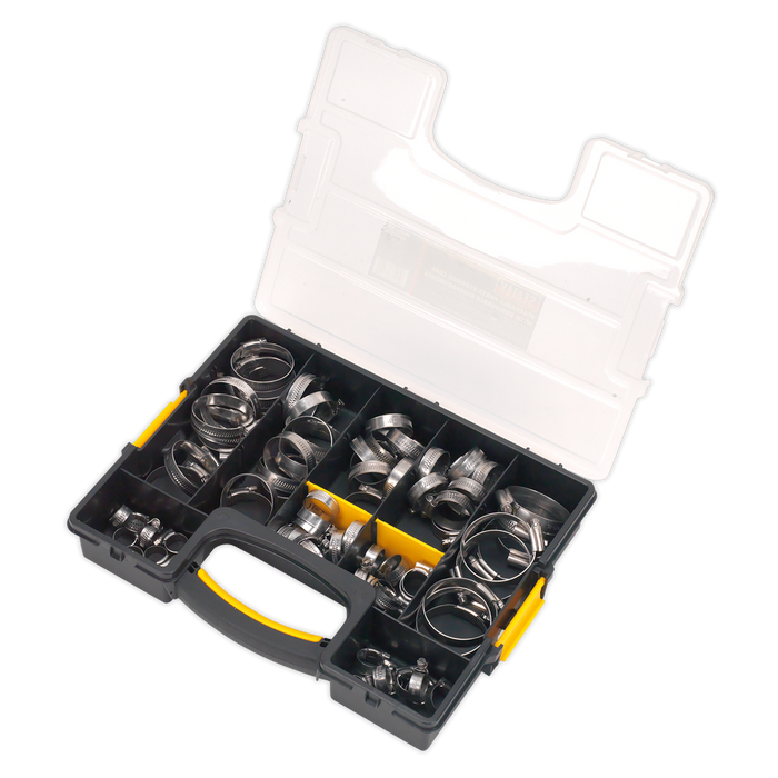 Stainless Steel Hose Clip Assortment 10-57mm 90pc | SHCSS90AC