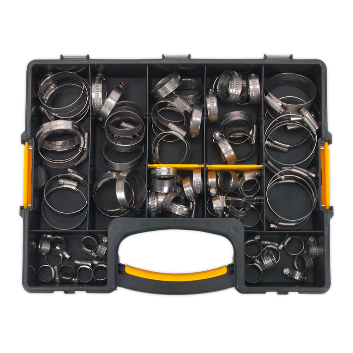 Stainless Steel Hose Clip Assortment 10-57mm 90pc | SHCSS90AC