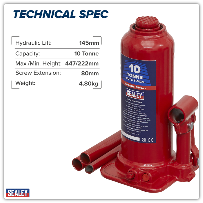 Bottle Jack 10 Tonne | SJ10