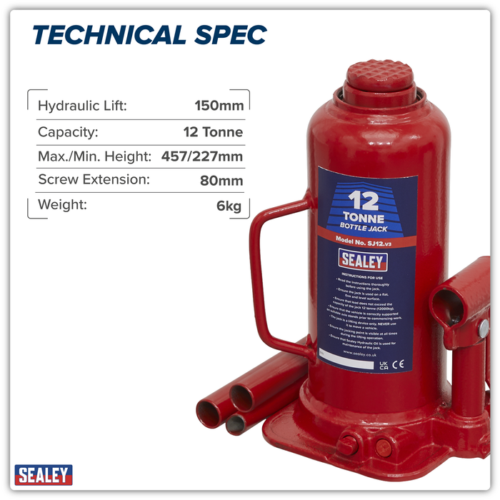 Bottle Jack 12 Tonne | SJ12