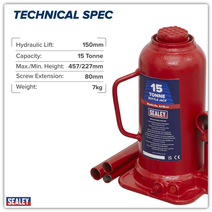 Bottle Jack 15 Tonne | SJ15