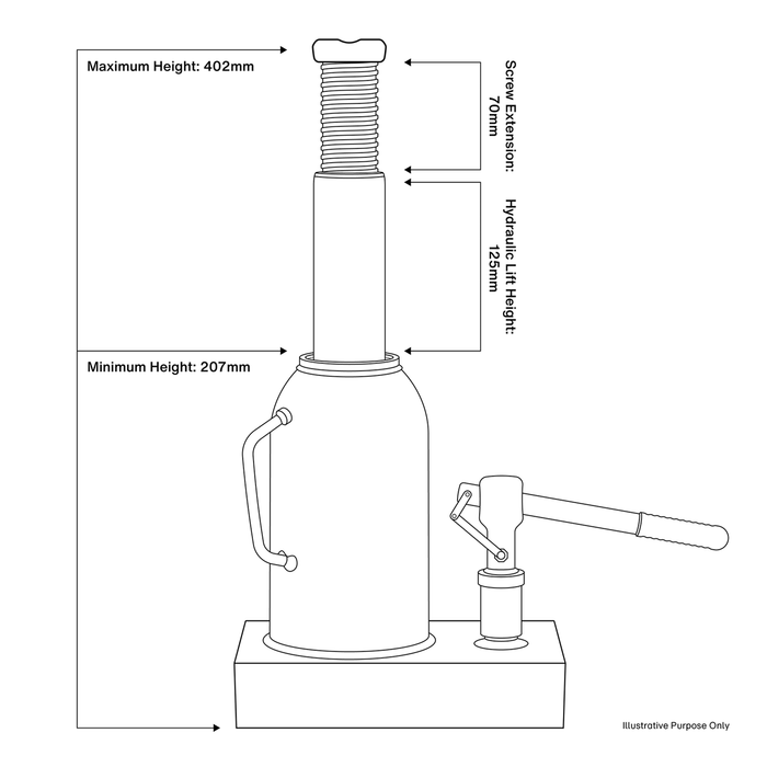 Bottle Jack 5 Tonne | SJ5